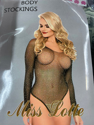 Body suit bling stocking