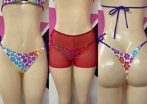 Cover up mesh shorts