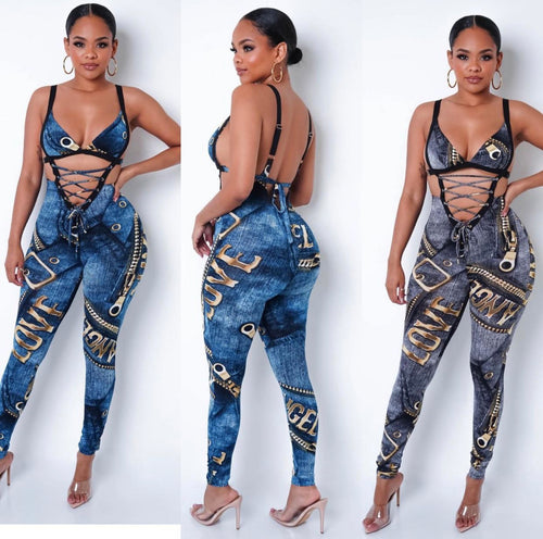 Denim jumpsuit