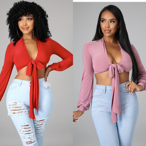 Front tie top