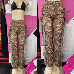 Cover up ruffle animal prints
