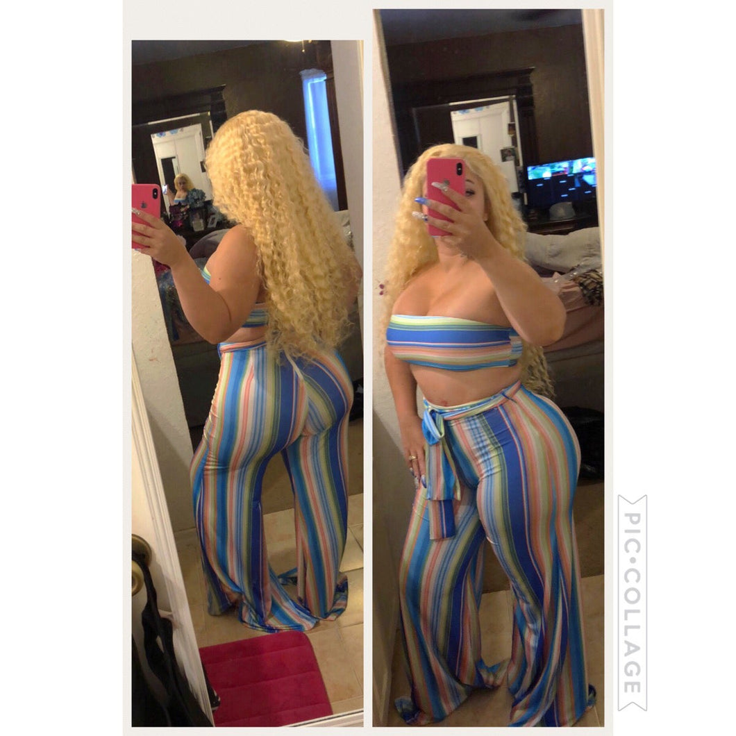 Pastel Plazzo Set